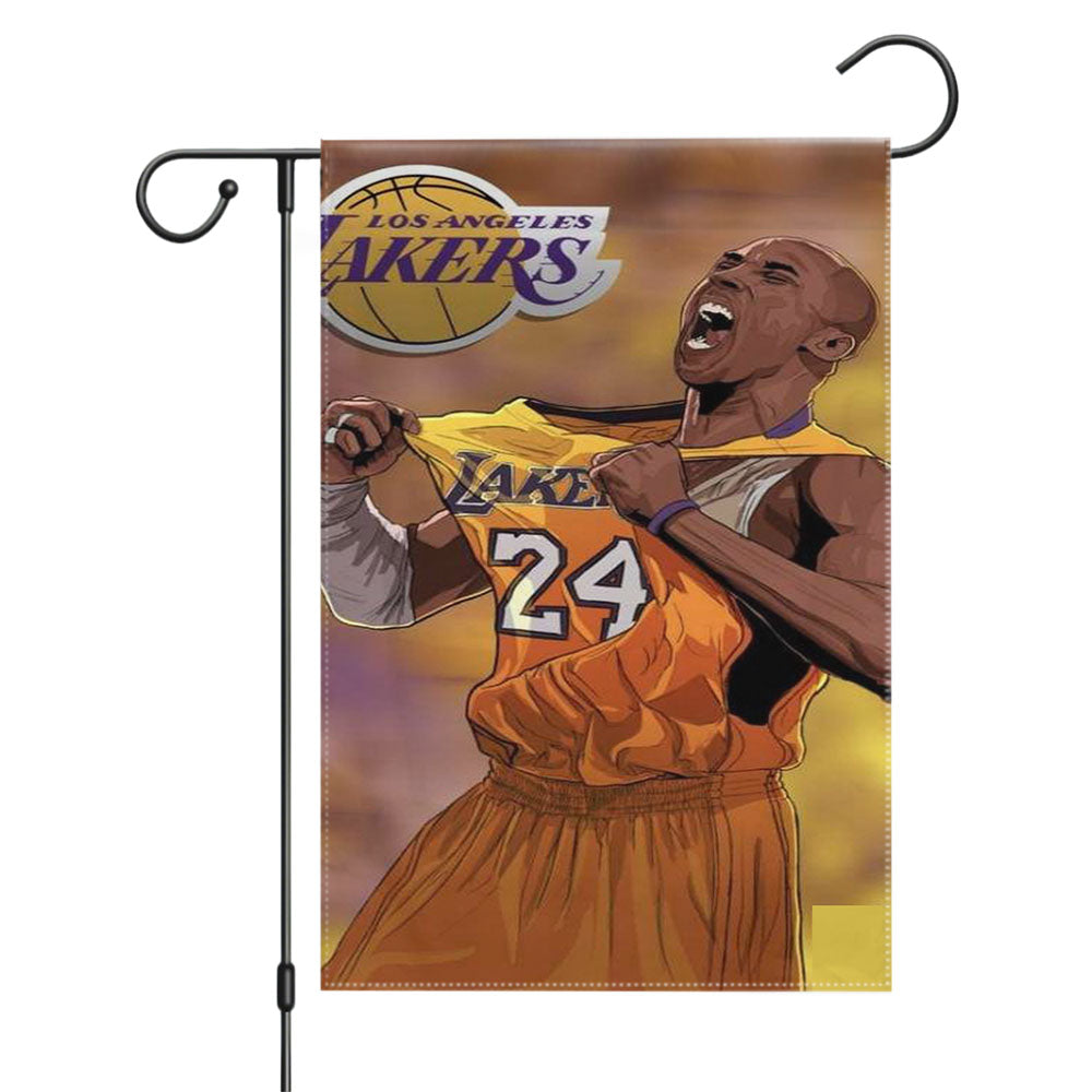 Painting Digital Kobe Bryant  Garden Flags Yard Outdoor Lawn 12 X 18