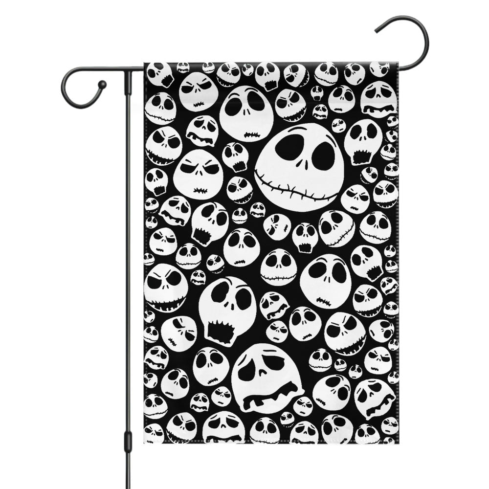 Pattern Halloween Jack Skellington Garden Flags Yard Outdoor Lawn 12 X 18