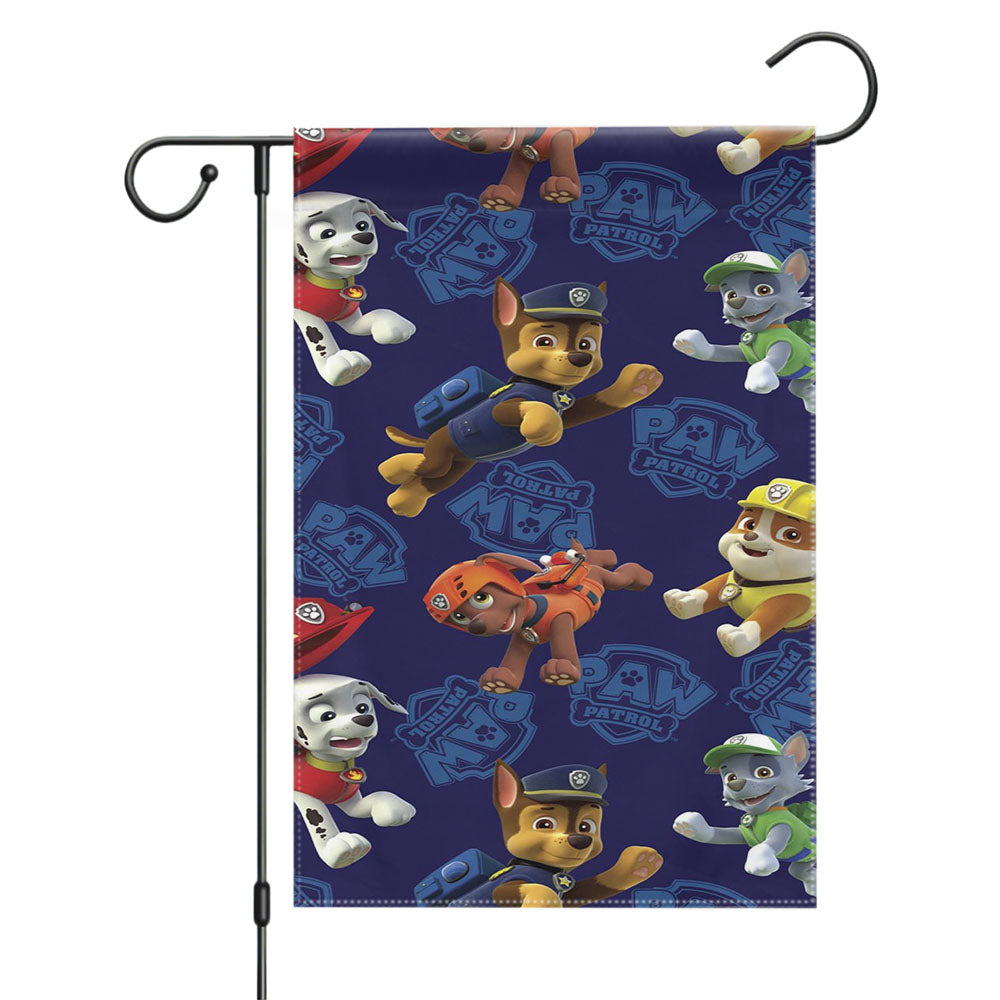 Paw Patrol Dogs Pattern Characters Garden Flags Yard Outdoor Lawn 12 X 18