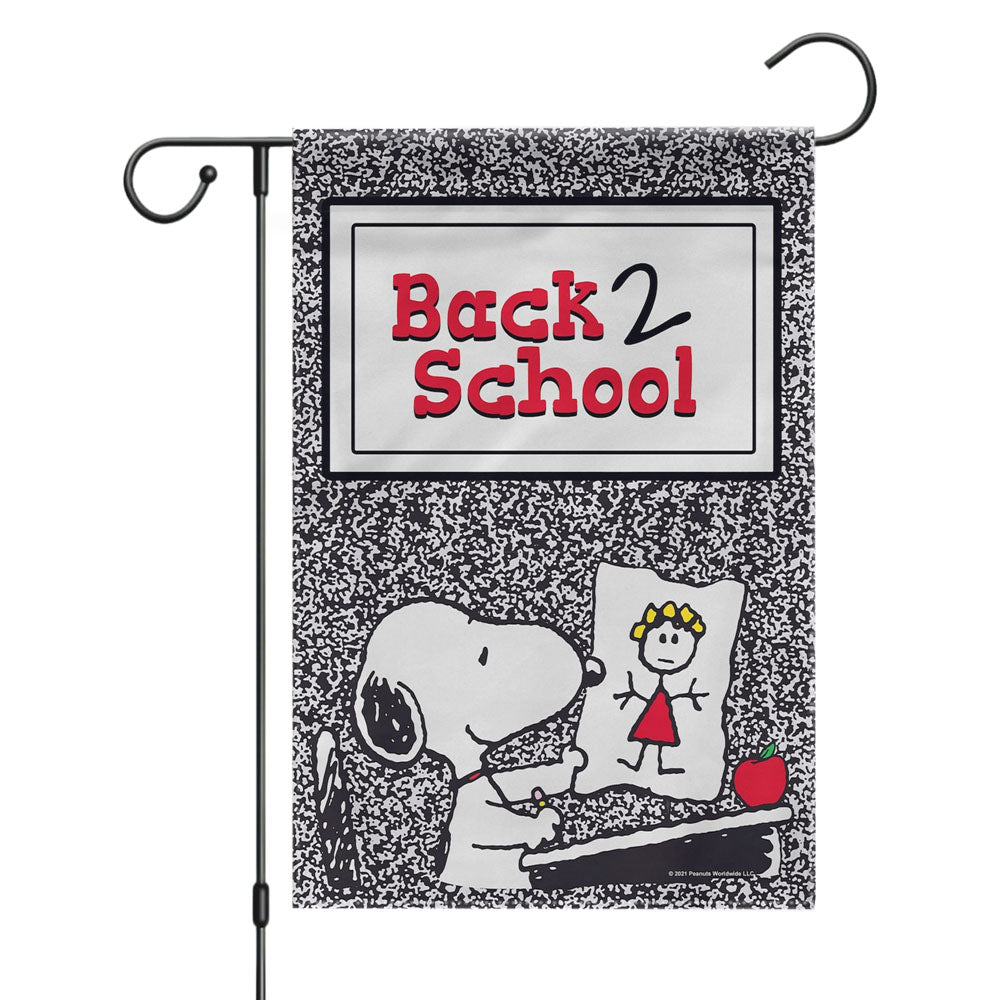 Peanuts Back To School Garden Flags Yard Outdoor Lawn 12 X 18