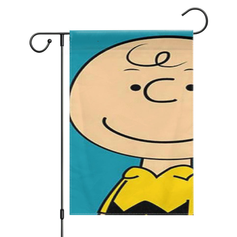 Peanuts Christmas Blk Sky Garden Flags Yard Outdoor Lawn 12 X 18
