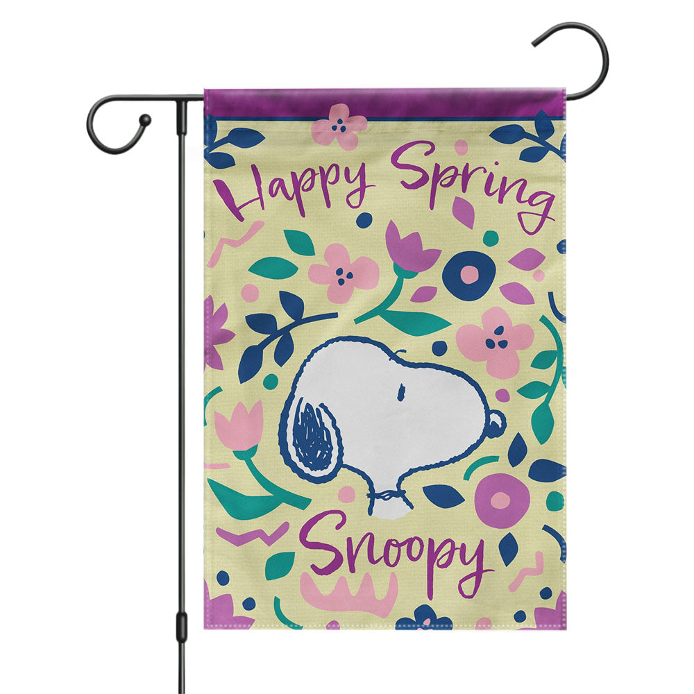 Peanuts Happy St Pats Snoopy Garden Flags Yard Outdoor Lawn 12 X 18