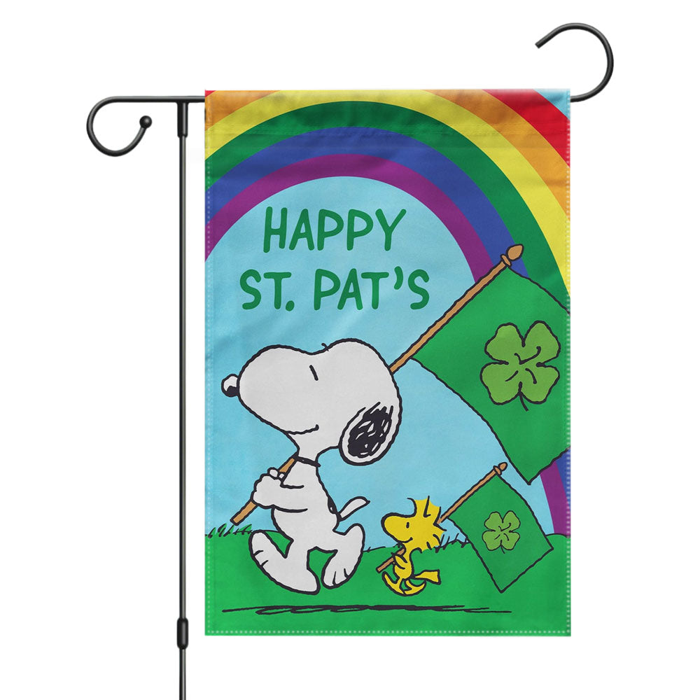 Peanuts Home Of The Brave Snoopy Garden Flags Yard Outdoor Lawn 12 X 18