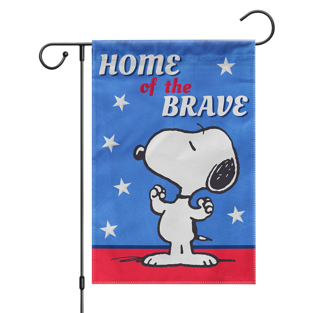 Peanuts I Love The Usa Snoopy Garden Flags Yard Outdoor Lawn 12 X 18