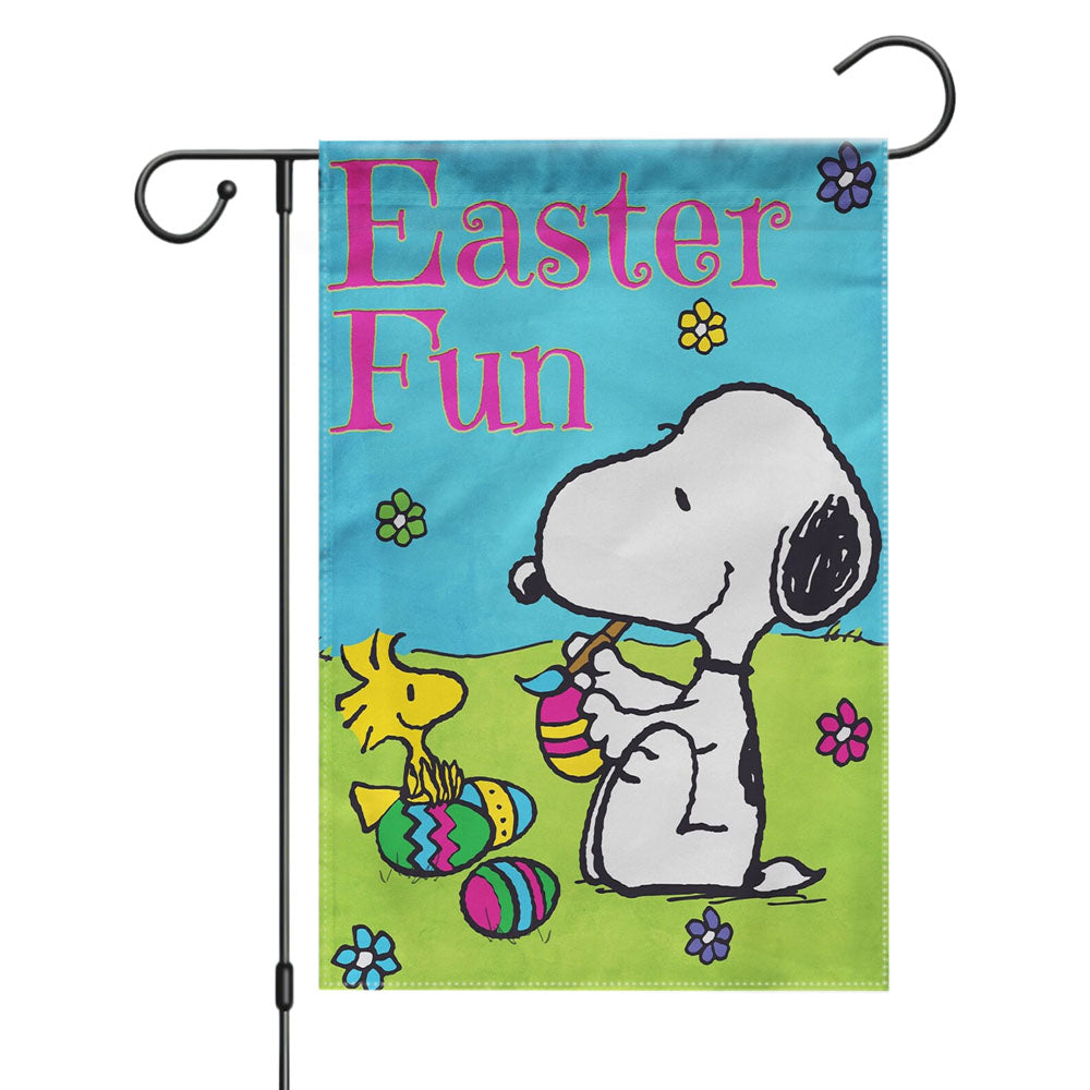 Peanuts Snoopy Fall Flag Snoopy And Woodstock Autumn Garden Flags Yard Outdoor Lawn 12 X 18