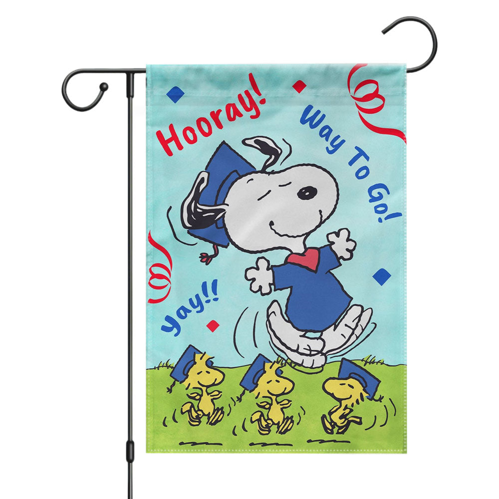 Peanuts Snoopy Happy Easter Garden Flags Yard Outdoor Lawn 12 X 18