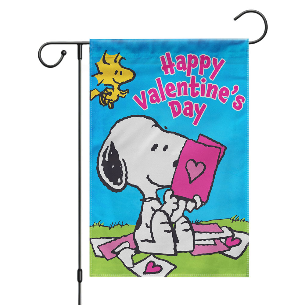 Peanuts Snoopy Home Sweet Home Garden Flags Yard Outdoor Lawn 12 X 18