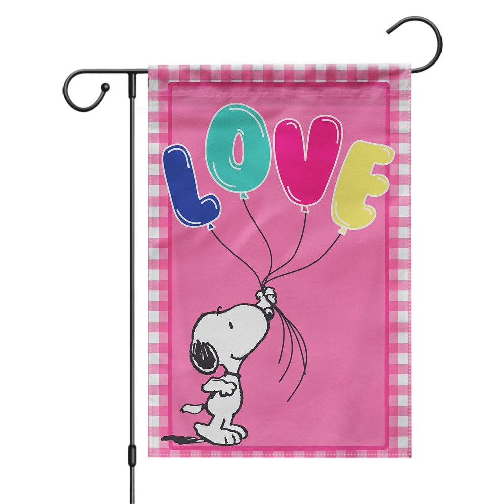 Peanuts Snoopy Winter Christmas Garden Flags Yard Outdoor Lawn 12 X 18