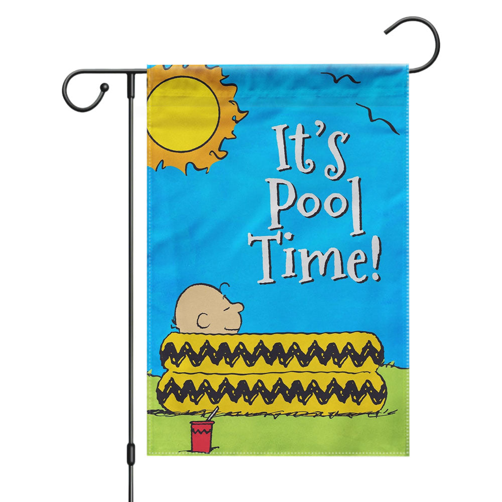 Peanuts Summer Beach Vibes Garden Flags Yard Outdoor Lawn 12 X 18