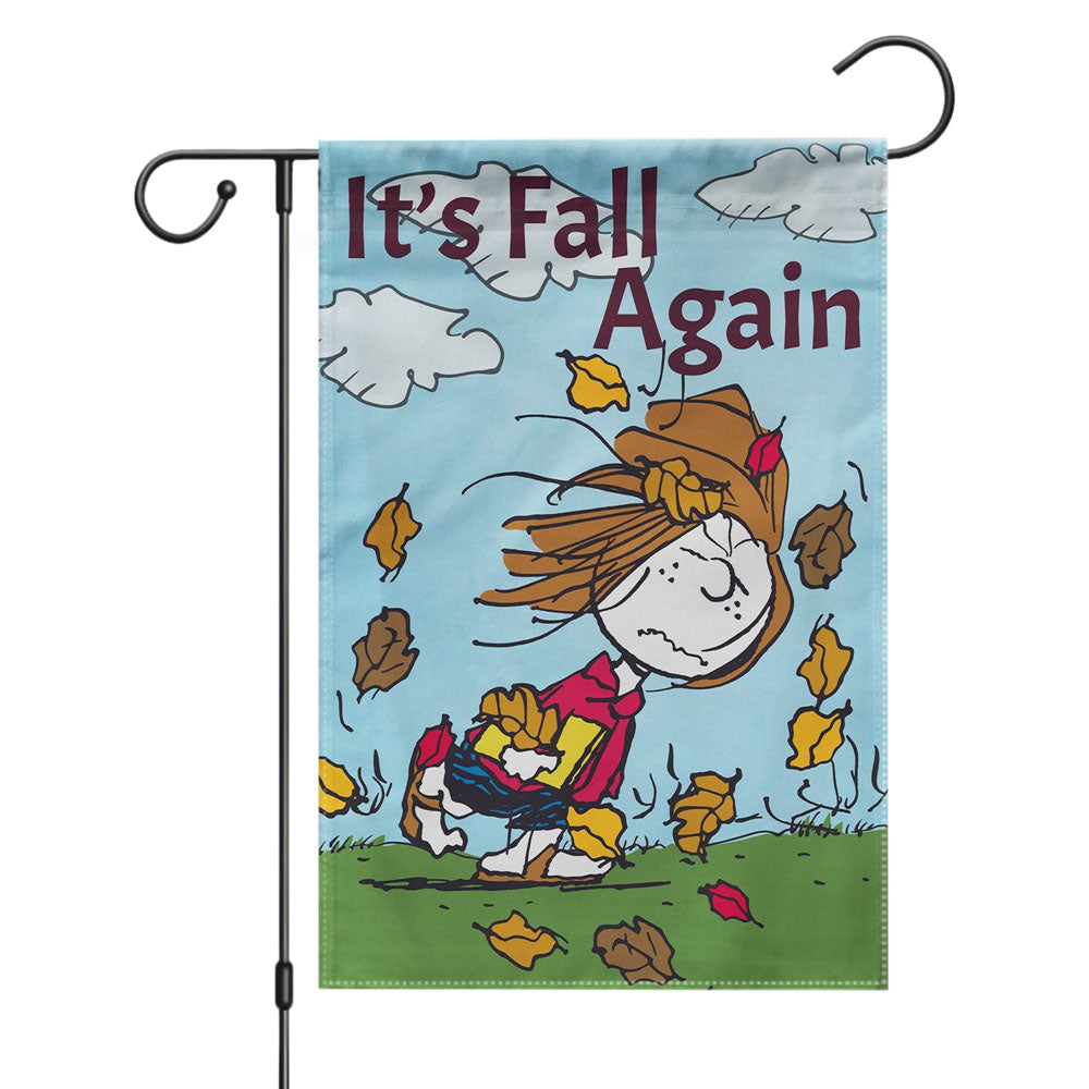 Peppermint Patty Peanuts Fall Garden Flags Yard Outdoor Lawn 12 X 18