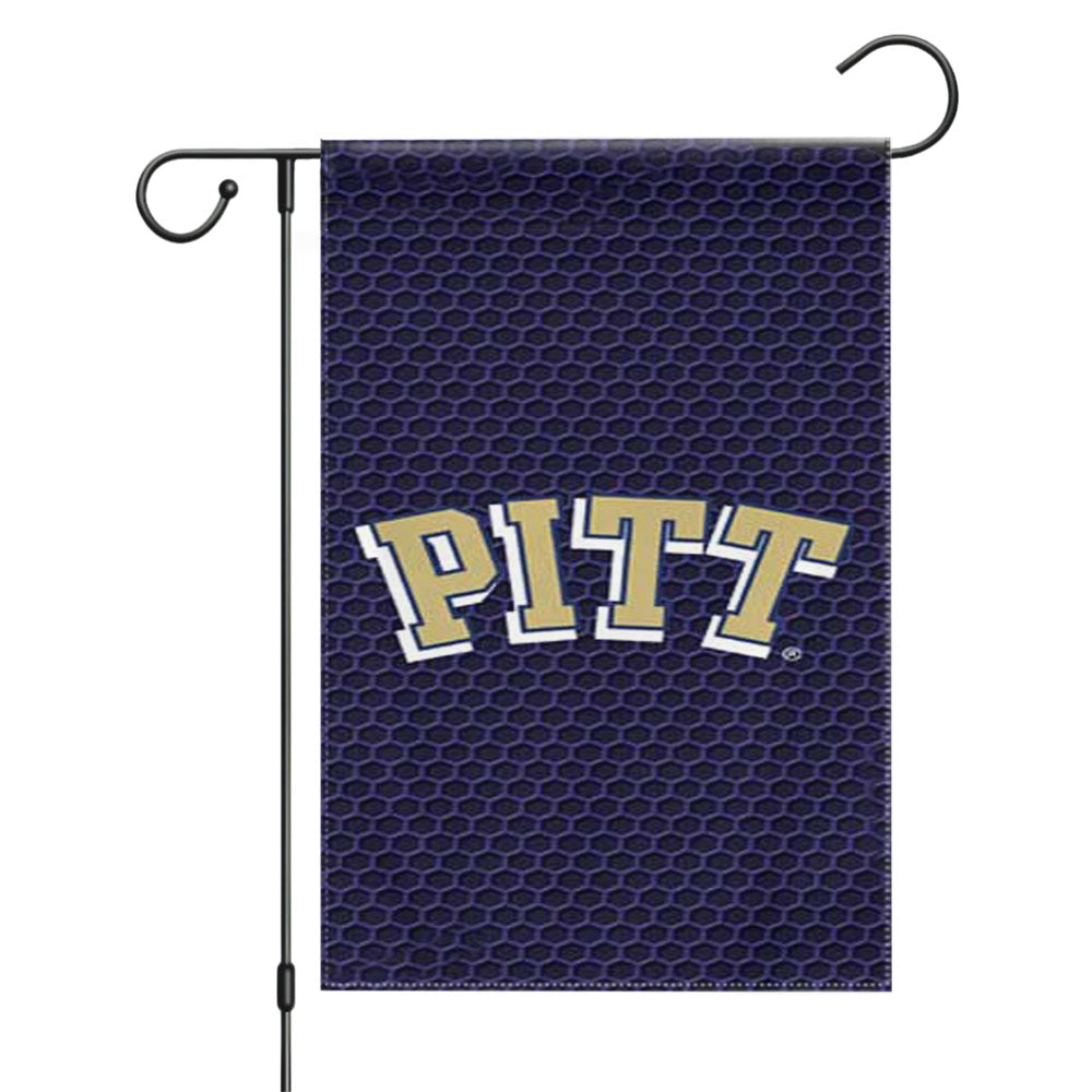 Pitt Panthers Honeycomb Garden Flags Yard Outdoor Lawn 12 X 18