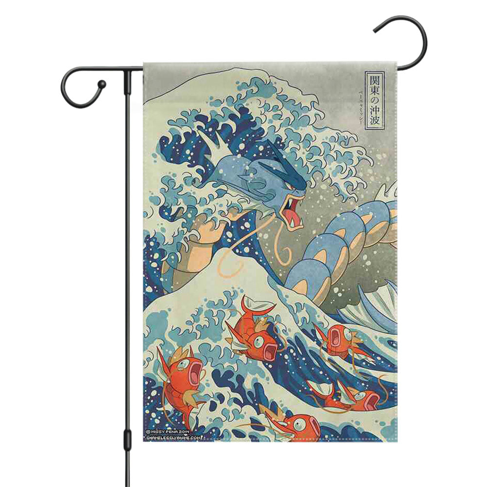 Pokemon Wave Garden Flags Yard Outdoor Lawn 12 X 18