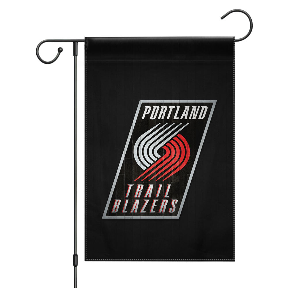 Portland Trail Blazers Hardwood Garden Flags Yard Outdoor Lawn 12 X 18
