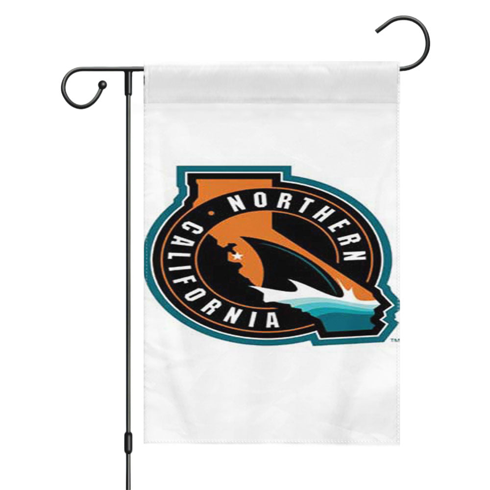 San Jose Sharks Garden Flags Yard Outdoor Lawn 12 X 18