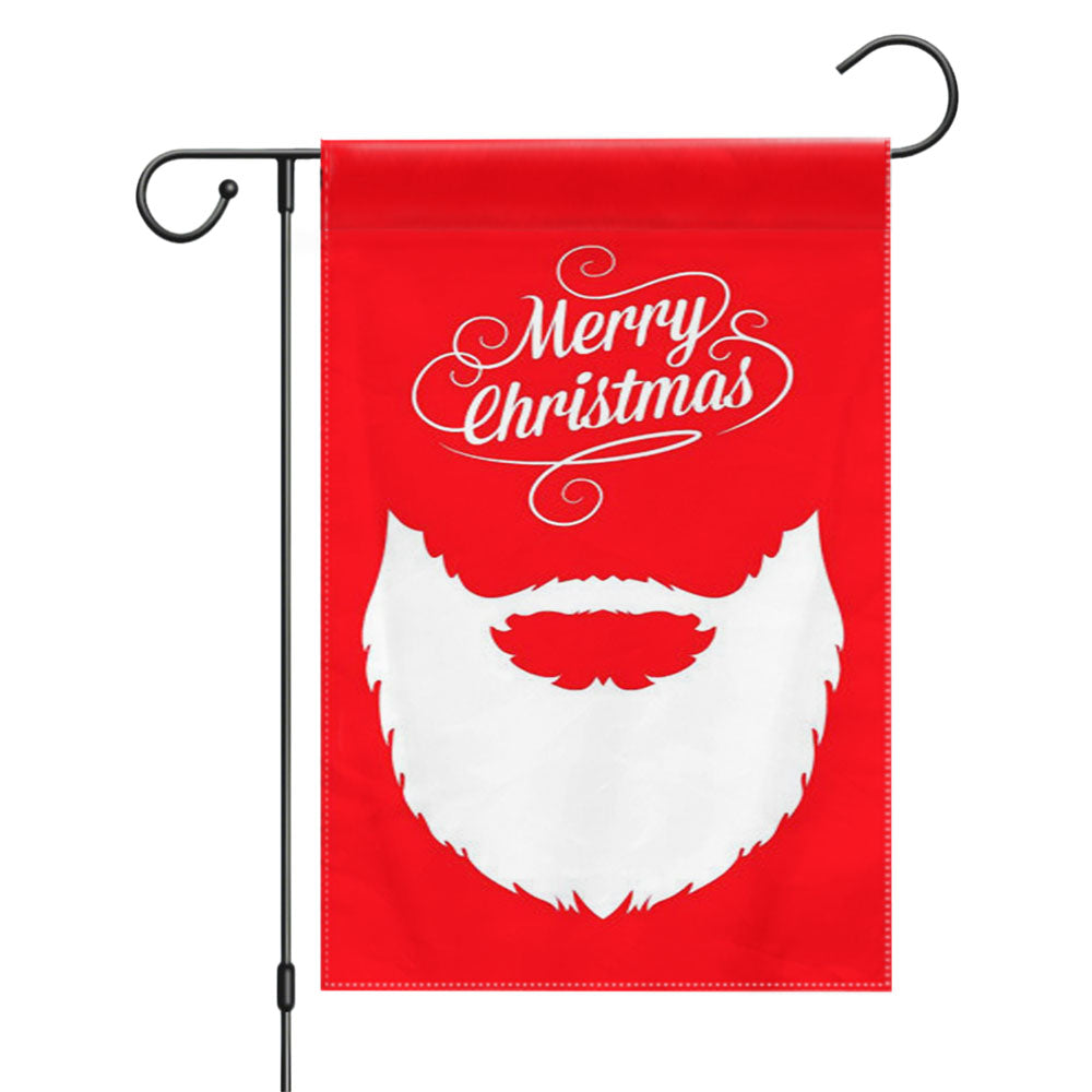 Santa Christmas Pink Garden Flags Yard Outdoor Lawn 12 X 18