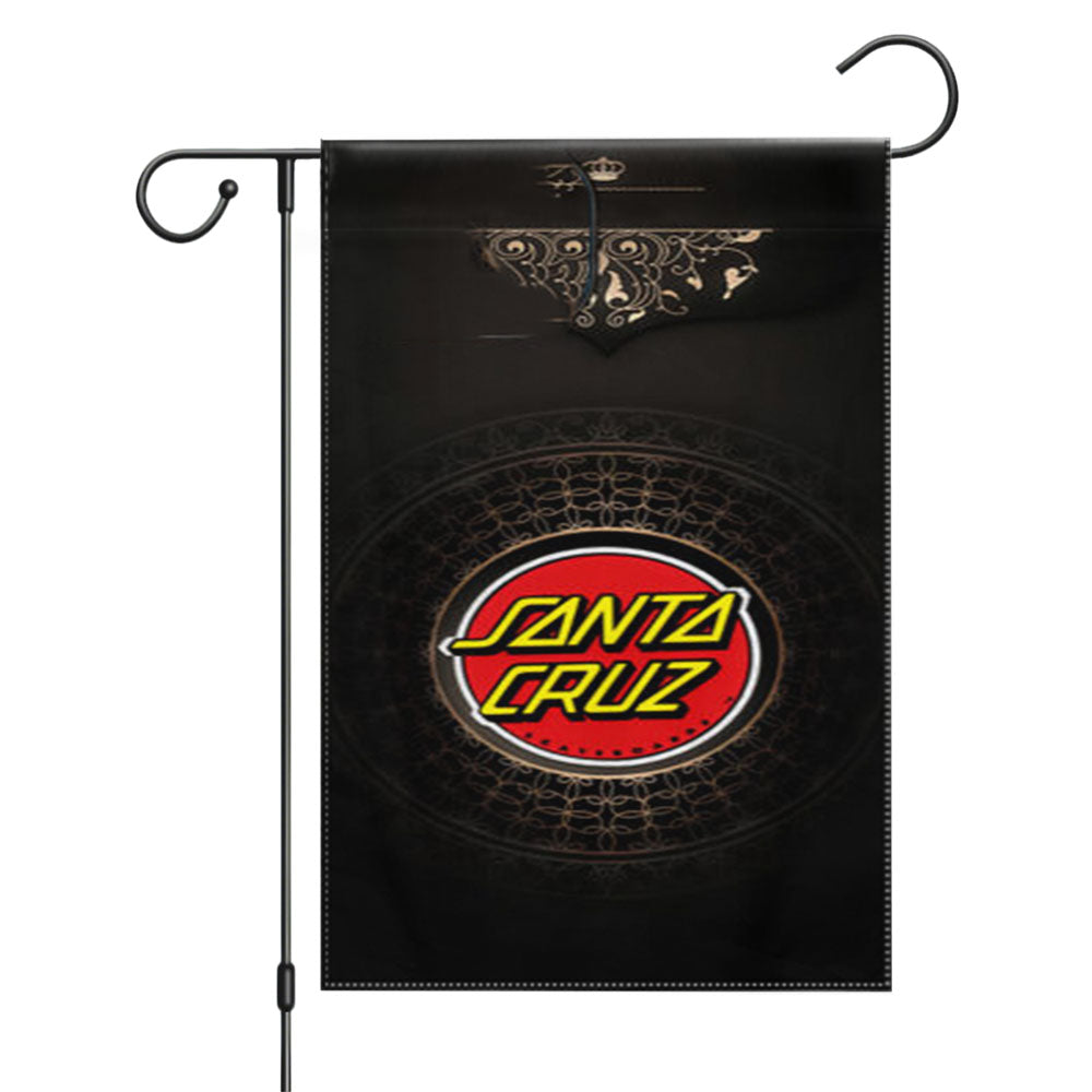 Santa Cruz Skateboards Logo Garden Flags Yard Outdoor Lawn 12 X 18