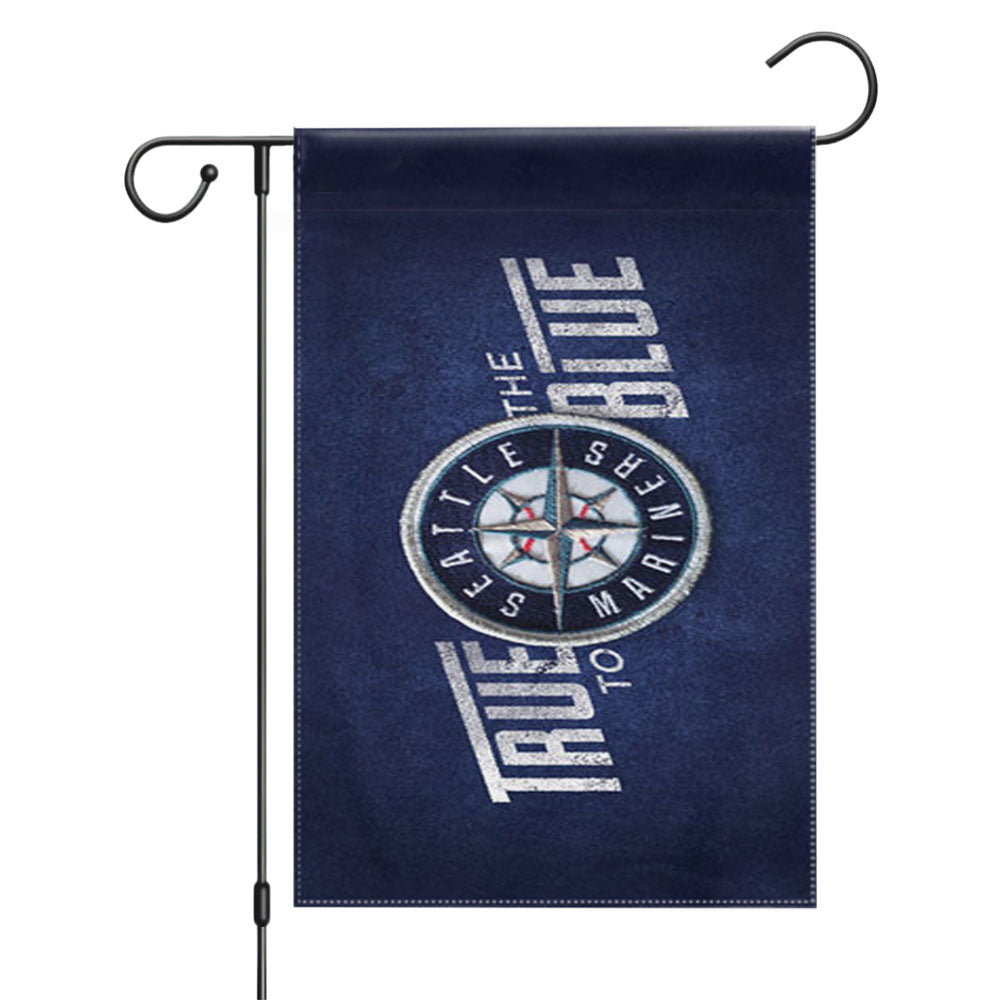 Seattle Mariners True To The Blue Garden Flags Yard Outdoor Lawn 12 X 18