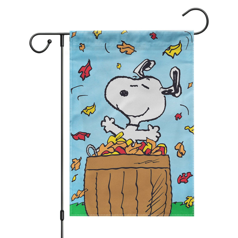 Snoopy Fall Outdoor Garden Flags Yard Outdoor Lawn 12 X 18