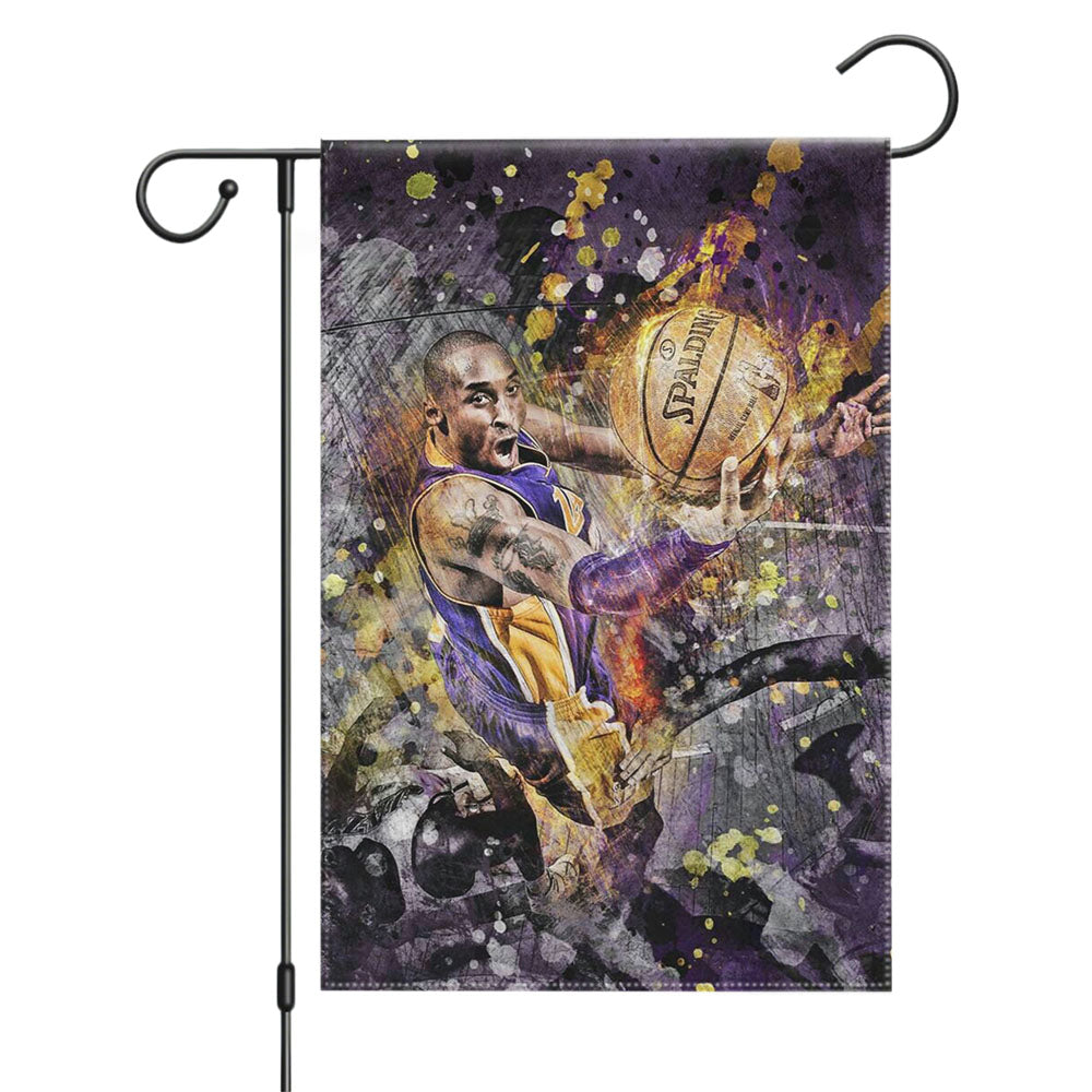 Spalding Kobe Bryant Garden Flags Yard Outdoor Lawn 12 X 18