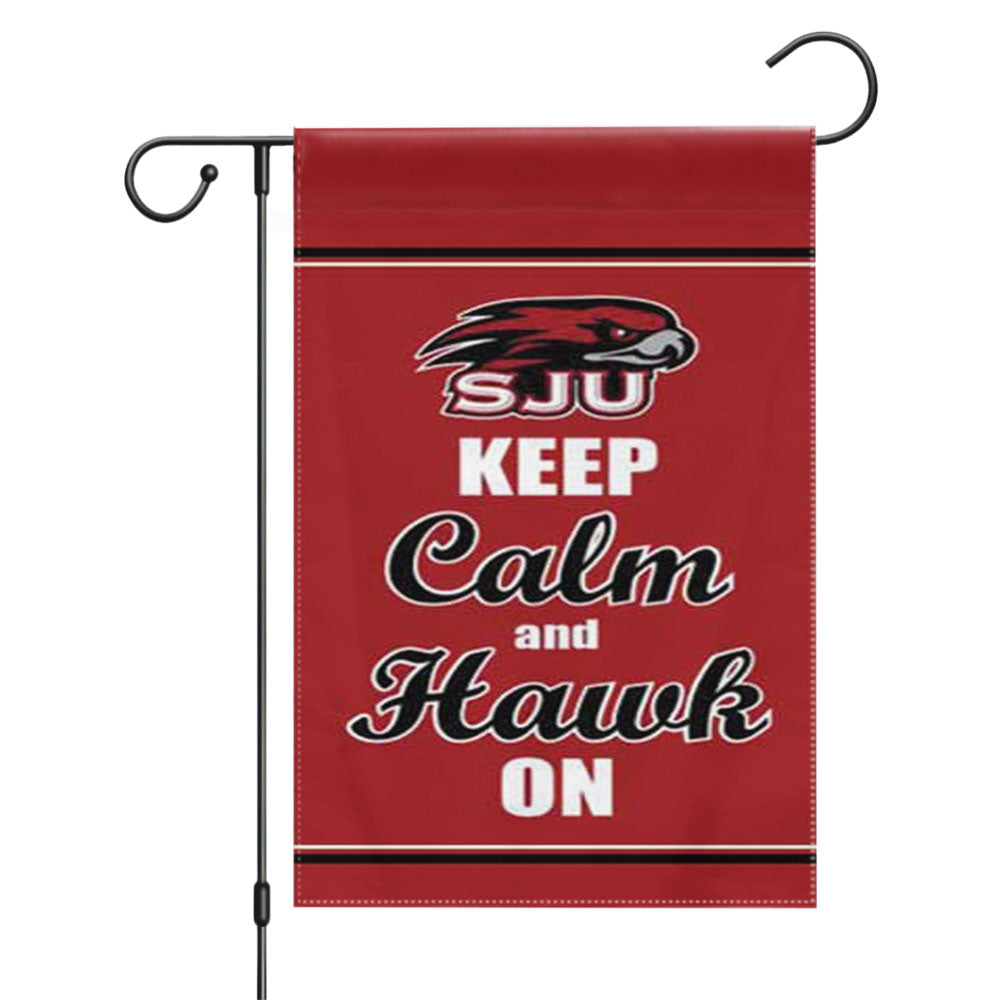 St Joseph U Keep Calm Hawk On Garden Flags Yard Outdoor Lawn 12 X 18