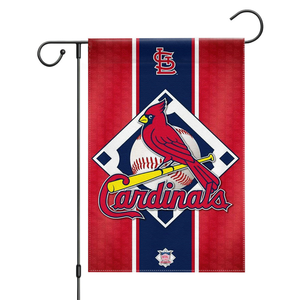 St Louis Cardinals Logo Red Garden Flags Yard Outdoor Lawn 12 X 18