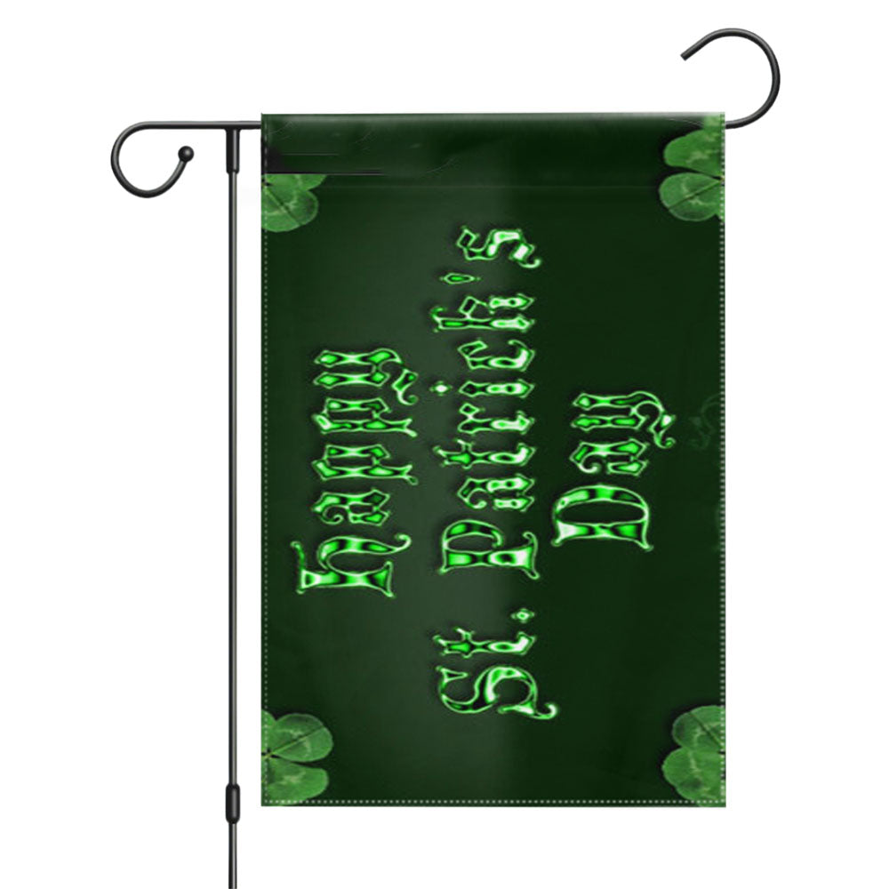 St Patricks Day Icon Garden Flags Yard Outdoor Lawn 12 X 18