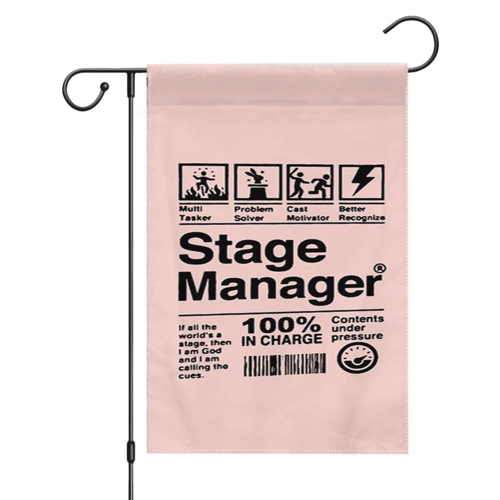 Stage Manager Musical Theatre Thespian Christmas Gift Garden Flags Yard Outdoor Lawn 12 X 18