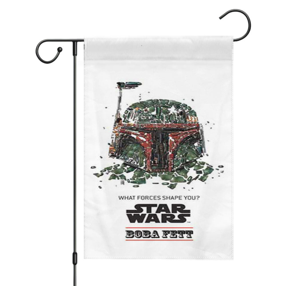 Star Wars Boba Fett Garden Flags Yard Outdoor Lawn 12 X 18