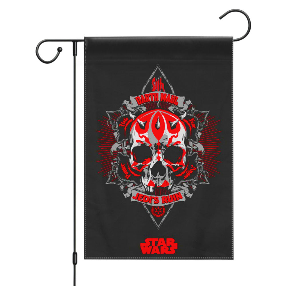 Star Wars Darth Vader Dark Side Logo Garden Flags Yard Outdoor Lawn 12 X 18