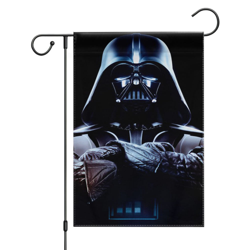 Star Wars Darth Vader Mask Typography Garden Flags Yard Outdoor Lawn 12 X 18