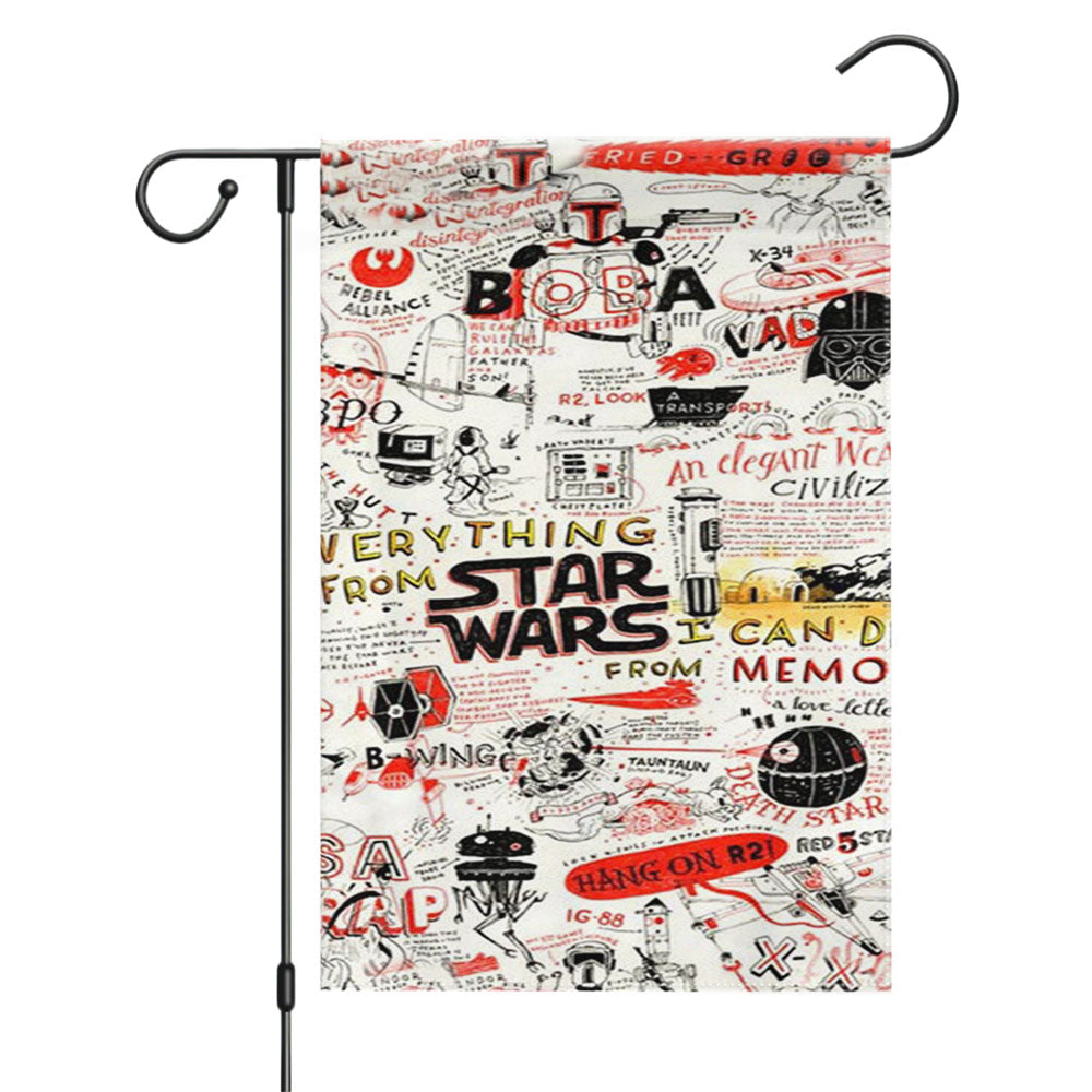 Star Wars Rebel Alliance Rogue One Resistance Symbol Garden Flags Yard Outdoor Lawn 12 X 18