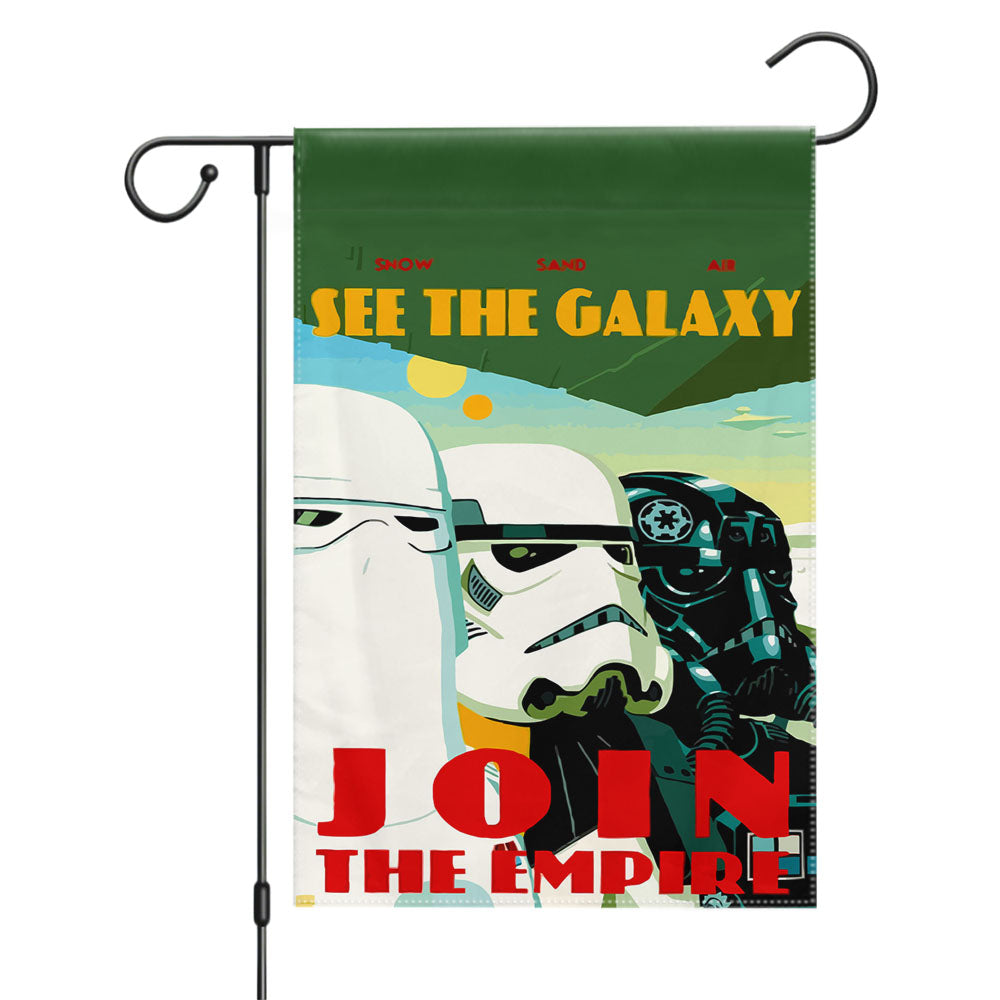 Star Wars Strom Trooper Suit Garden Flags Yard Outdoor Lawn 12 X 18