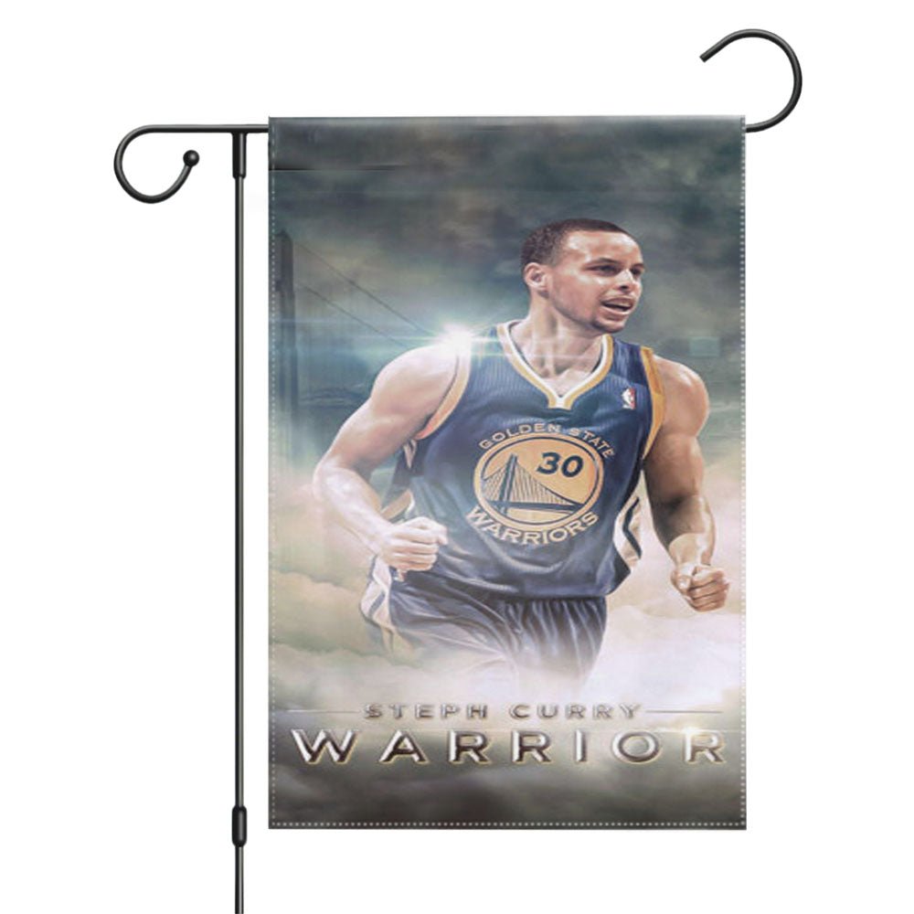 Steph Curry Golden State Warriors Garden Flags Yard Outdoor Lawn 12 X 18