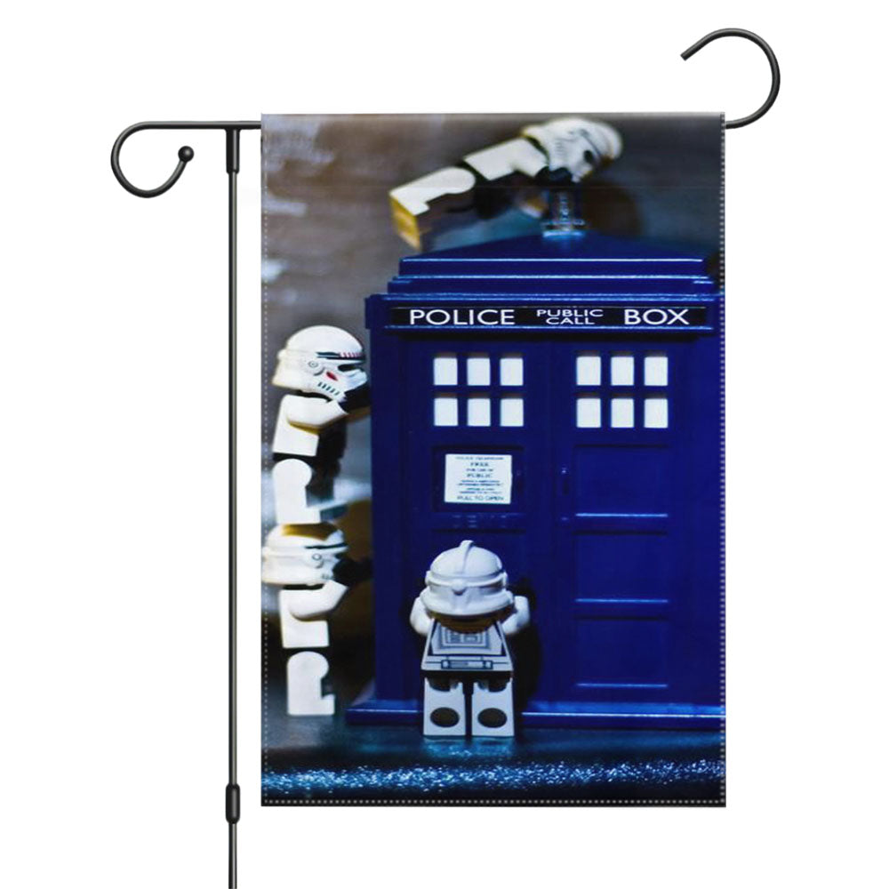 Stormtrooper Star Wars Mask Garden Flags Yard Outdoor Lawn 12 X 18