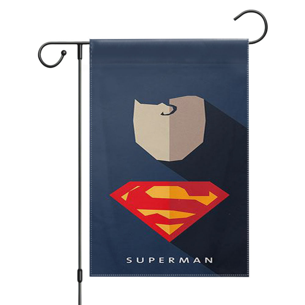 Superhero Superman Garden Flags Yard Outdoor Lawn 12 X 18