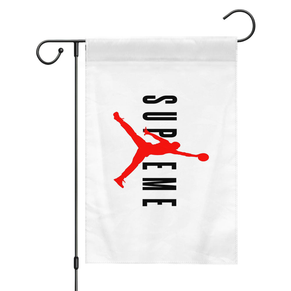 Supreme Jordan Garden Flags Yard Outdoor Lawn 12 X 18