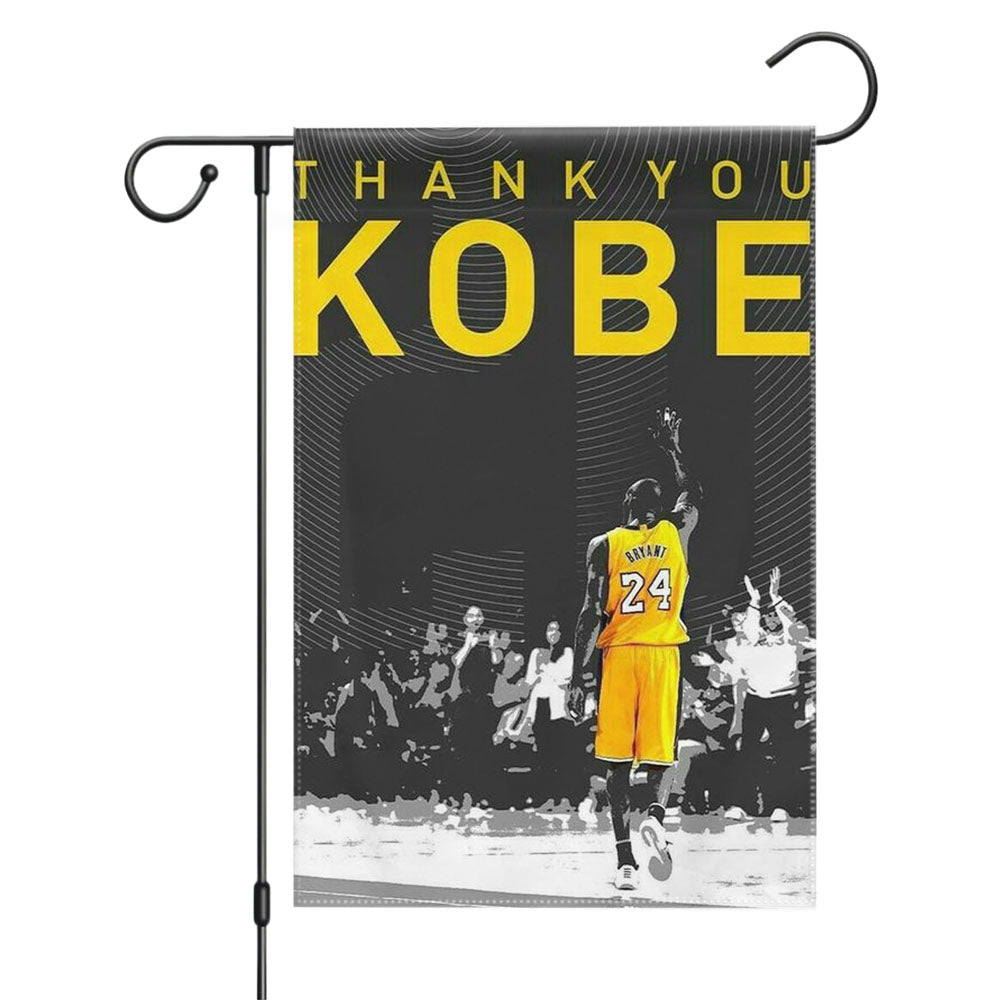 Thank You Kobe Bryant Garden Flags Yard Outdoor Lawn 12 X 18