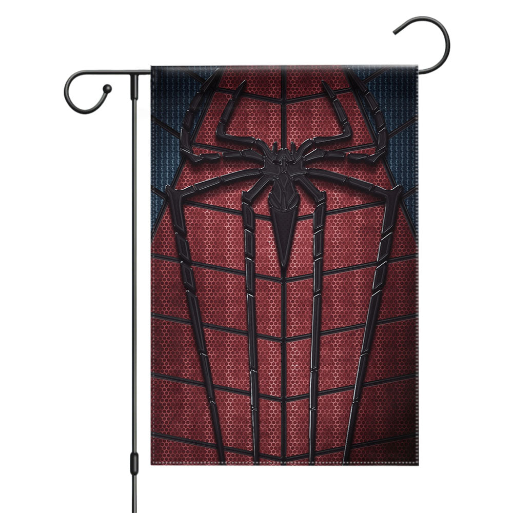 The Amazing Spiderman Logo Garden Flags Yard Outdoor Lawn 12 X 18