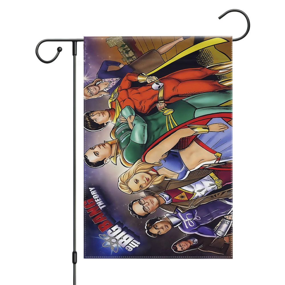 The Big Bang Theory Colours Garden Flags Yard Outdoor Lawn 12 X 18