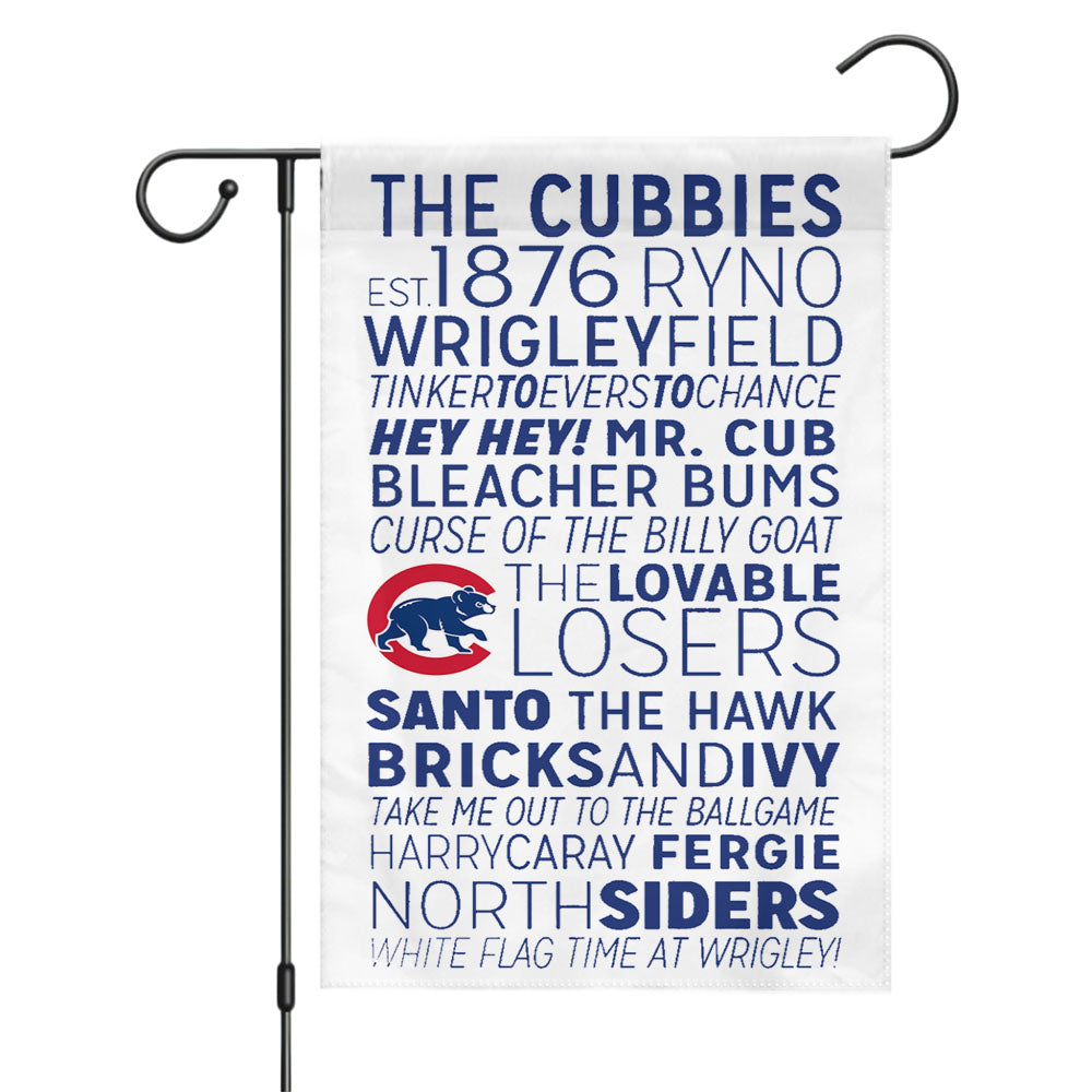 The Chicago Cubs 1876 Garden Flags Yard Outdoor Lawn 12 X 18