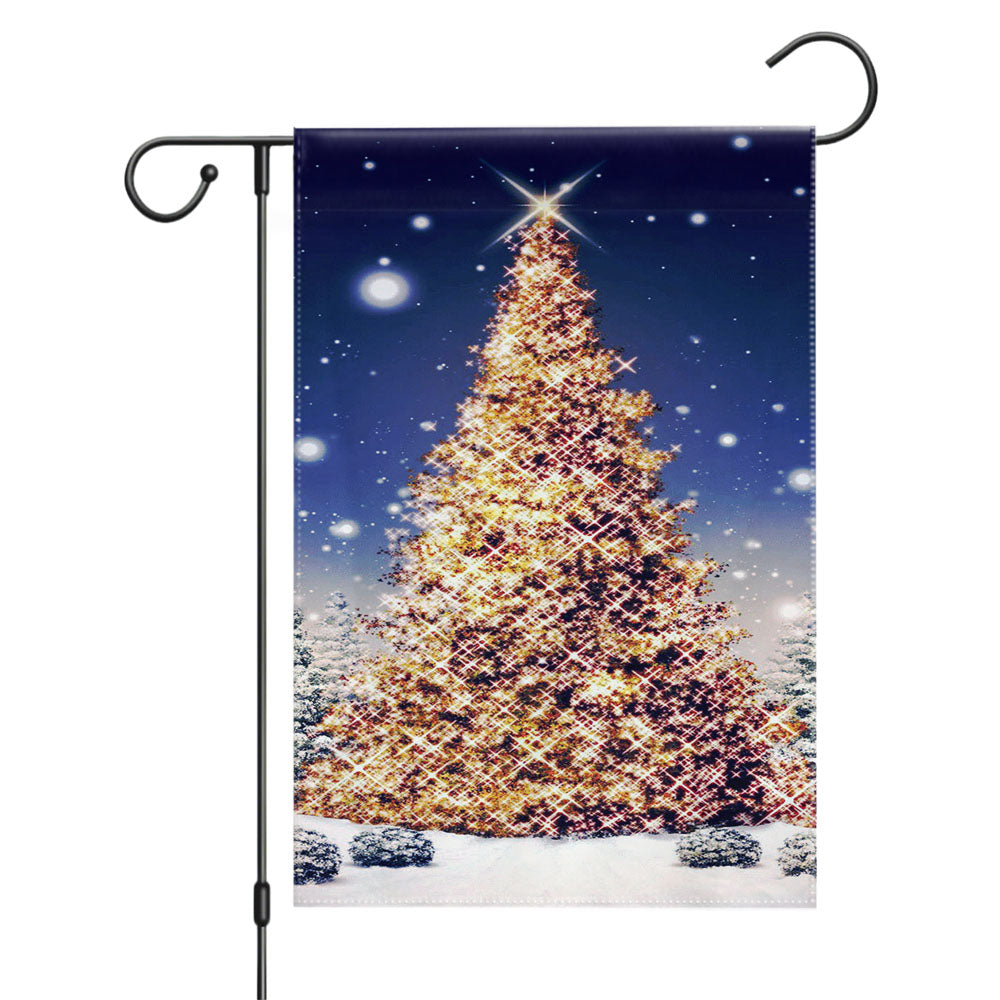 The Christmas Tree Garden Flags Yard Outdoor Lawn 12 X 18