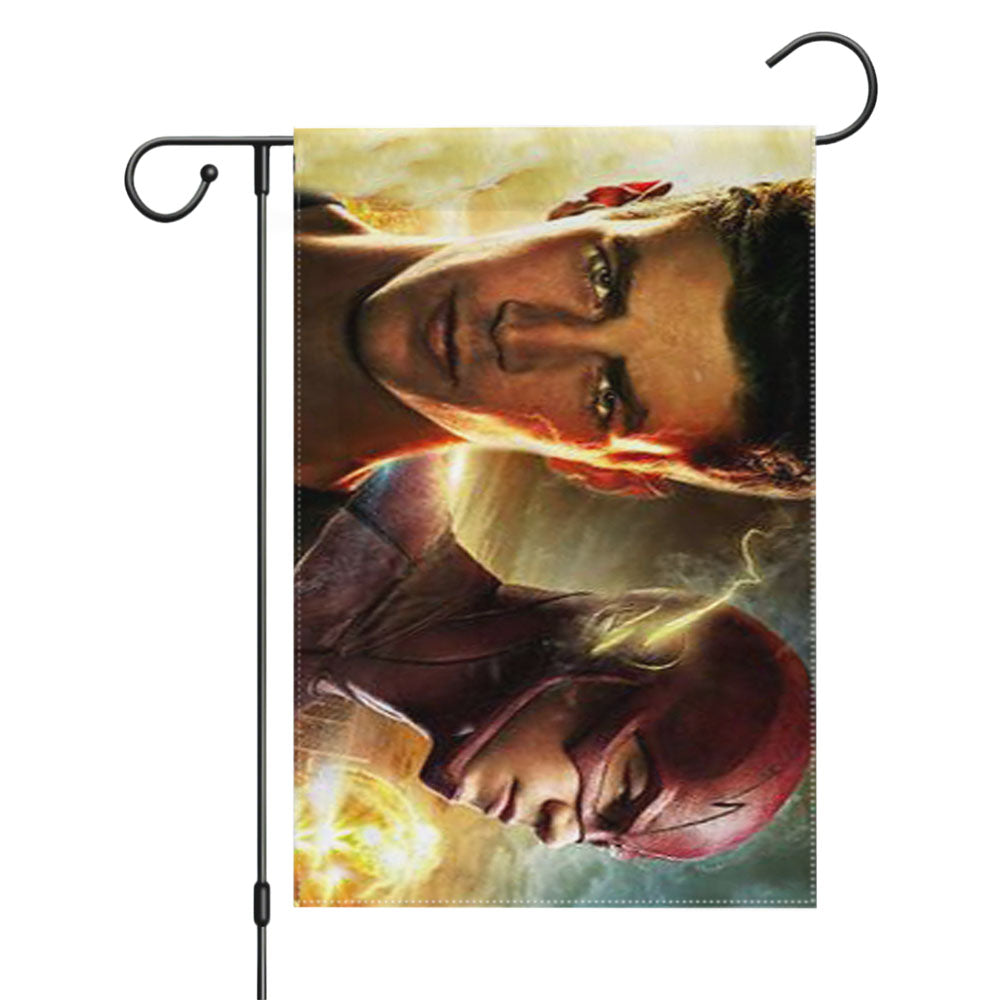 The Flash Dc Heroes Poster Garden Flags Yard Outdoor Lawn 12 X 18