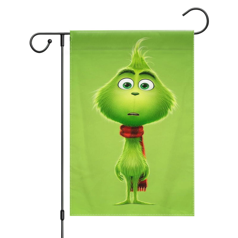 The Grinch Kids Garden Flags Yard Outdoor Lawn 12 X 18