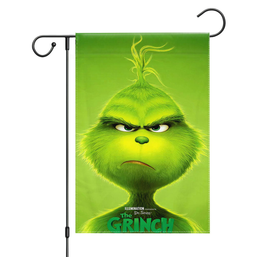 The Grinch Poster Garden Flags Yard Outdoor Lawn 12 X 18