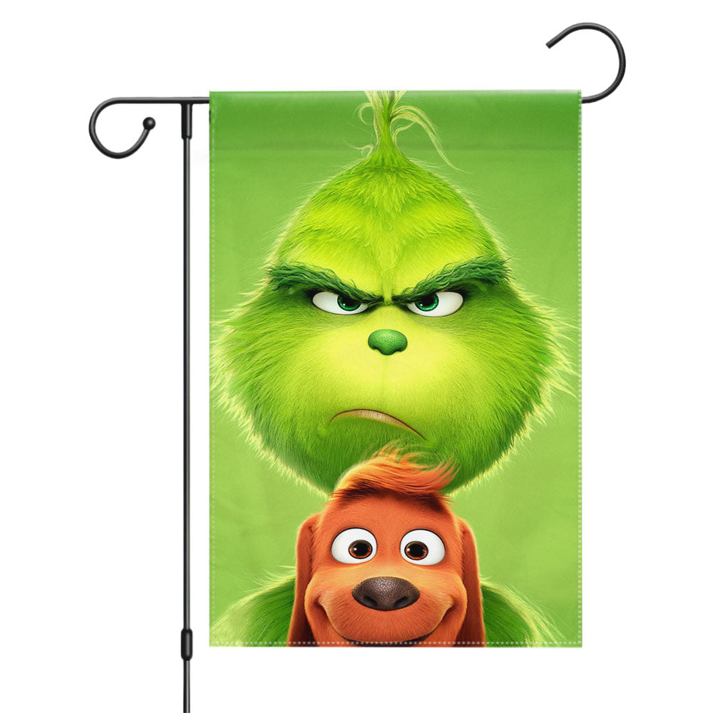 The Grinch Stole Christmas Movie Poster Garden Flags Yard Outdoor Lawn 12 X 18