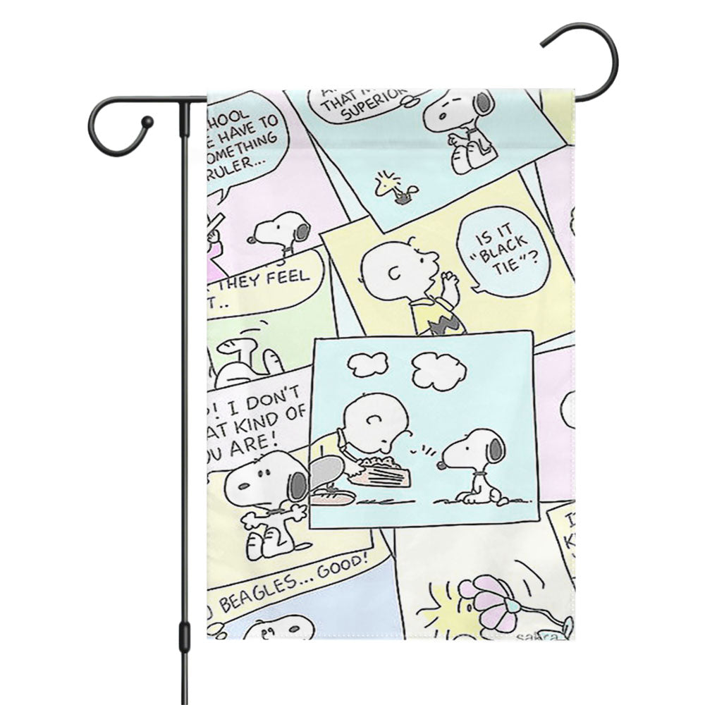 The Peanuts Comic Garden Flags Yard Outdoor Lawn 12 X 18