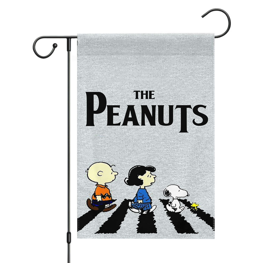 The Peanuts Gang Street Grey Garden Flags Yard Outdoor Lawn 12 X 18