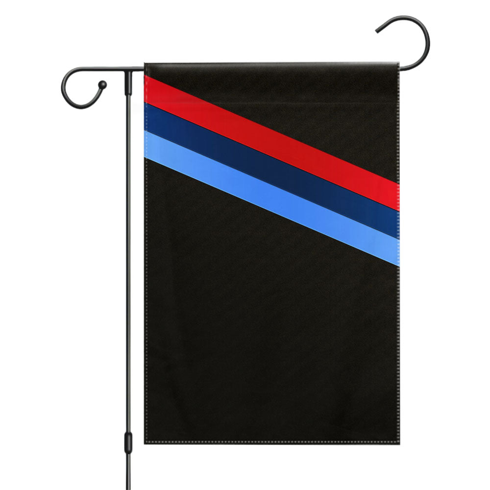 Three Color Line Bmw Garden Flags Yard Outdoor Lawn 12 X 18