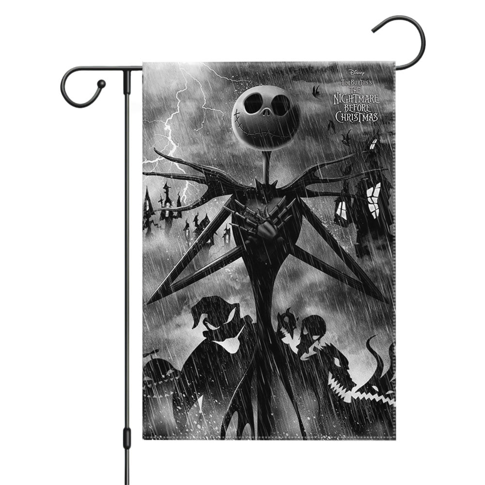 Tim Burtons The Nightmare Before Christmas Garden Flags Yard Outdoor Lawn 12 X 18