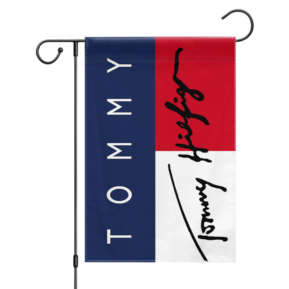 Tommy Hilfiger Signature Logo Garden Flags Yard Outdoor Lawn 12 X 18